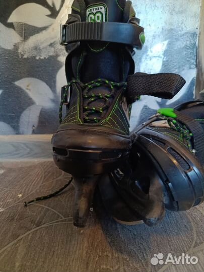 Коньки-трансформеры 34-37 бу