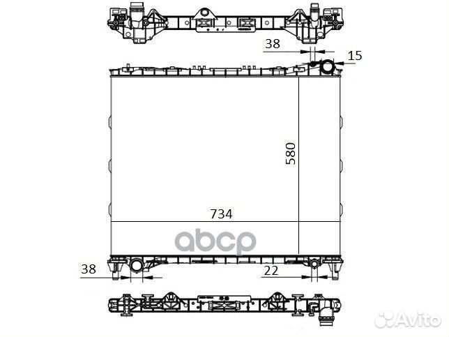 Радиатор Land Rover Discovery 16-20 / Range Rover