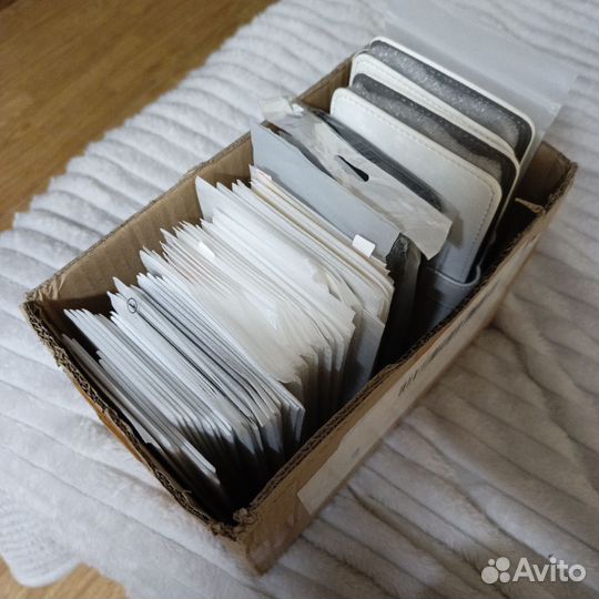 Коробка защитных стекол, чехлов и пленок 281шт