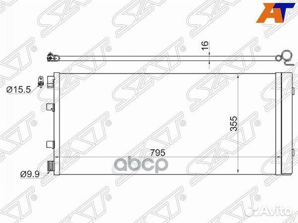 Радиатор кондиционера Renault Master 10