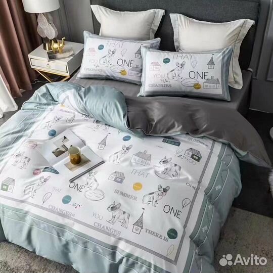 Двуспальное постельное белье kenzo