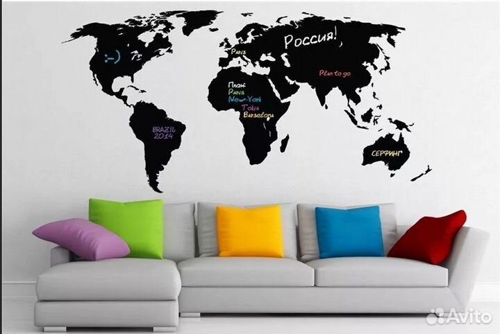 Наклейка меловая для записей 