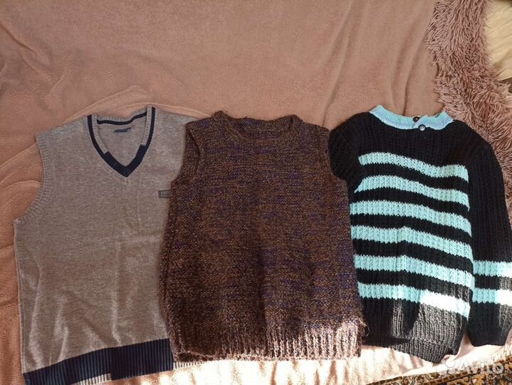 Жилетка для мальчика школьная 134 140