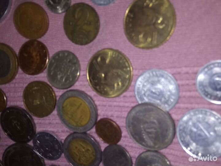 Иностранные монеты россыпью