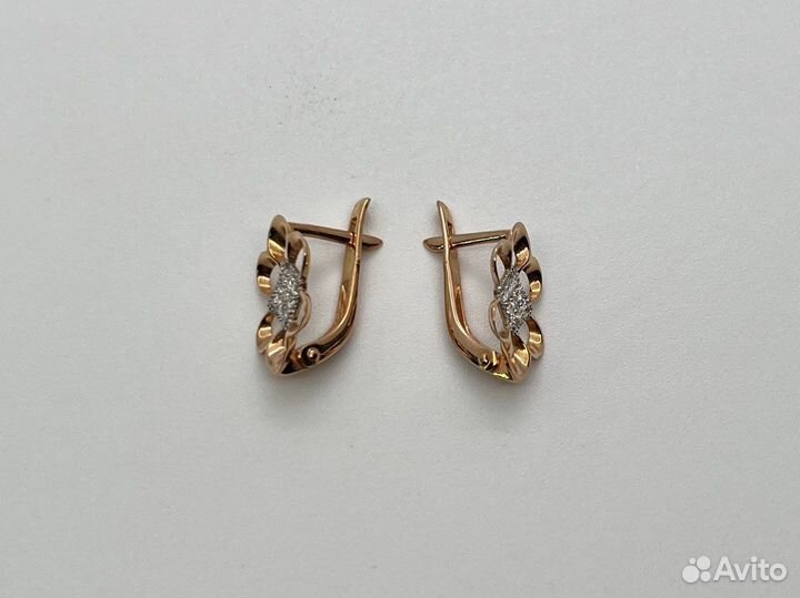 Золотые серьги 585 пробы