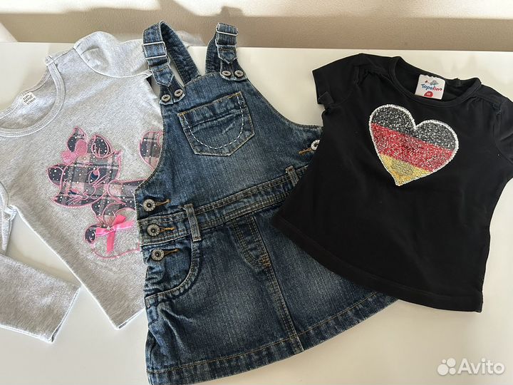 Пакет вещей на девочку 86-92-98