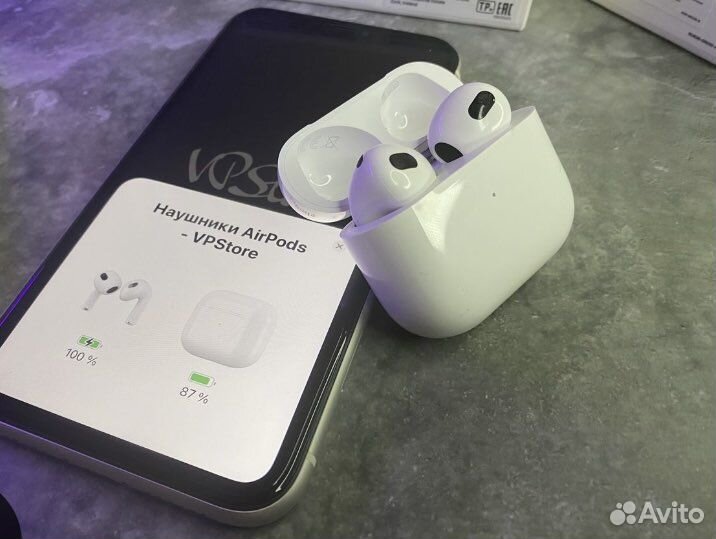 Беспроводные наушники apple airpods 3