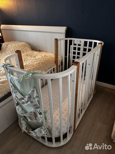 Кроватка приставная Nuvola Exlusive 5 в 1