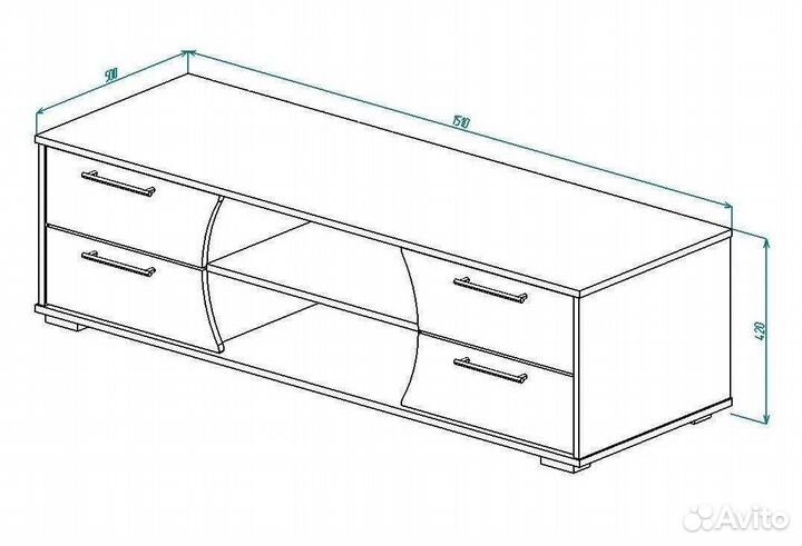 Новая тумба под тв 1510 мм