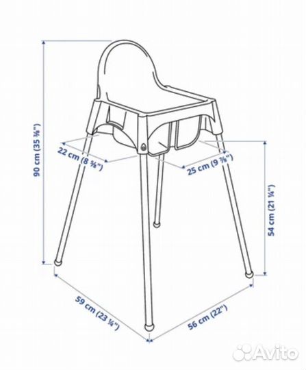 Детский стульчик для кормления IKEA