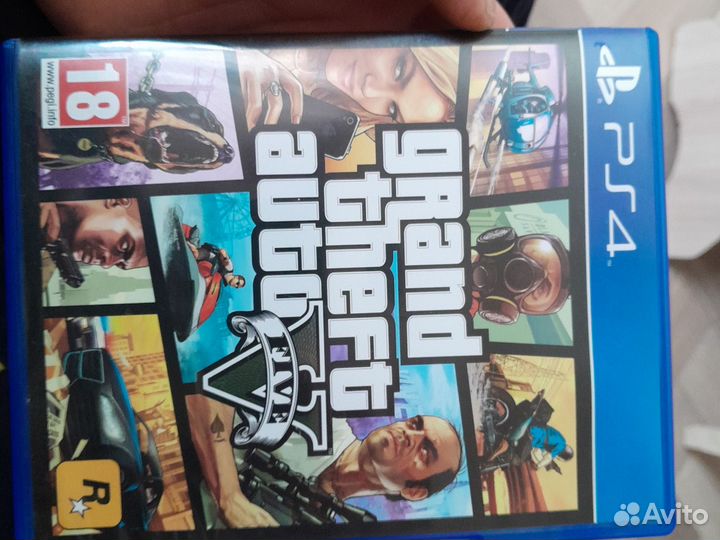 Диск на ps4 гта 5