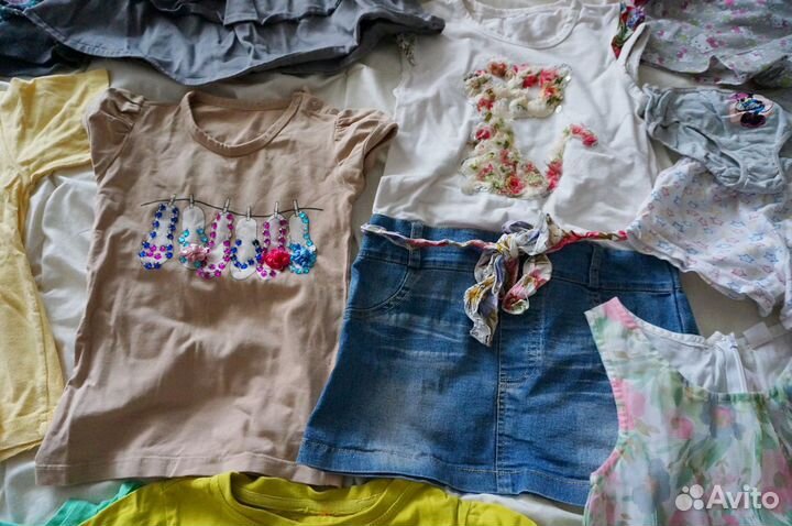 Пакет вещей для девочки на лето р. 98-110