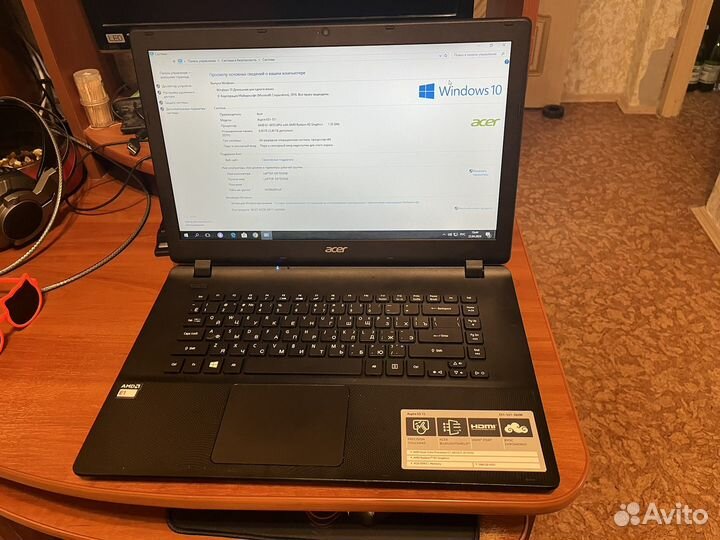 Ноутбук acer aspire es 15