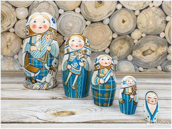 Матрешка ручной работы игрушка для детей сувенир