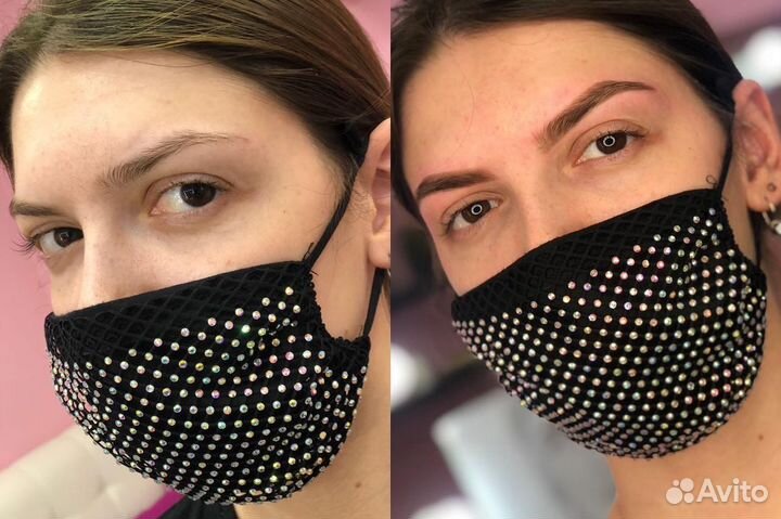 Окрашивание бровей