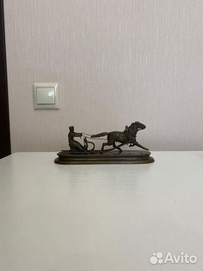 Статуэтка крестьянин на санях Грачев В. Я. 1885 г