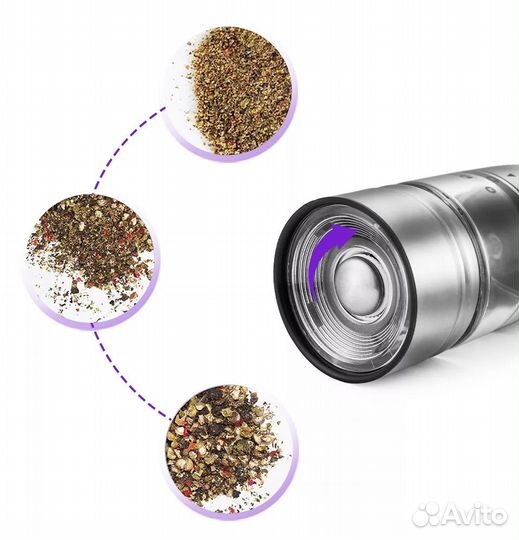 Набор электрических мельниц Kitfort KT-2030, сереб