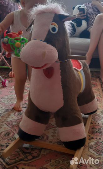 Качалка лошадка музыкальная Тутси