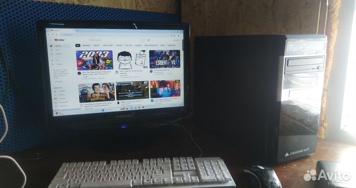 Компьютер 8gb, ssd128, 2gb video + монитор