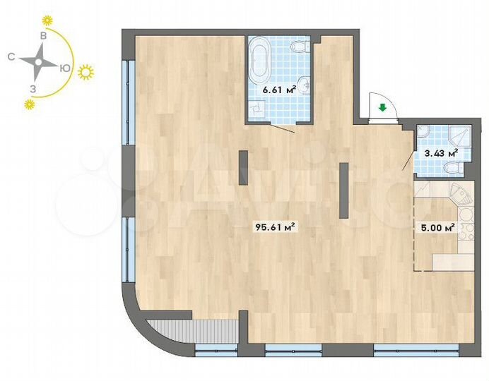 4-к. квартира, 110,7 м², 26/26 эт.