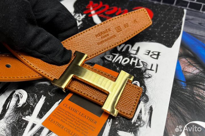 Ремень женский Hermes кожаный