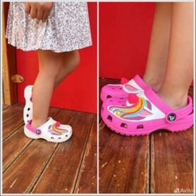 Crocs с единорогом крокс с8 9 10 11 12 13