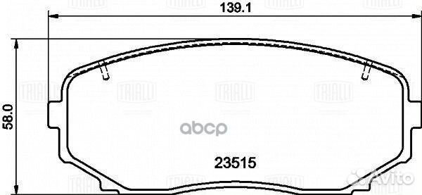 Колодки торм. для а/м Mazda CX-7 (09) /CX-9 (07