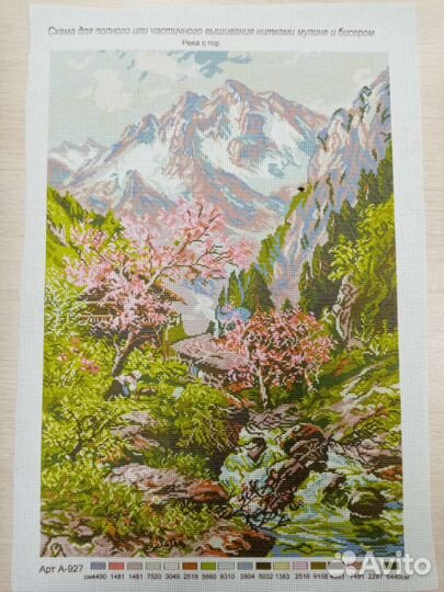 Канва с нанесенным рисунком