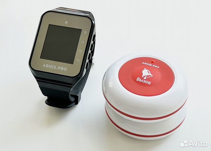 Кнопка вызова персонала, официанта и пейджер часы