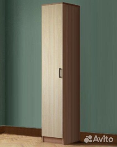 Шкаф-пенал Соло Ясень шимо тёмный/шимо светлый