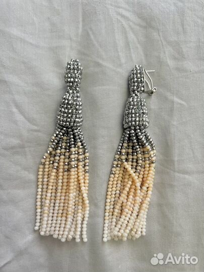 Серьги oscar de la renta