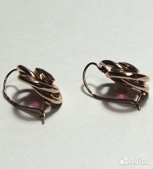 Золотые серьги 56 пробы