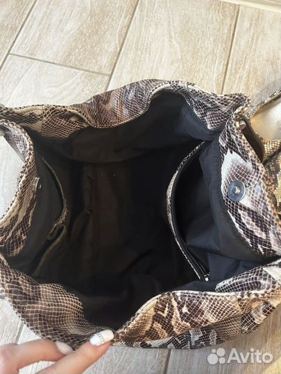 Сумка кожаная рептилия и туфли 39 Tamaris