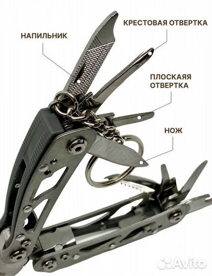 Мультитул брелок универсальный