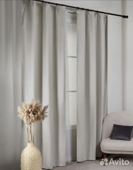 Шторы ночные,комплект, новые,канвас,блэкаут