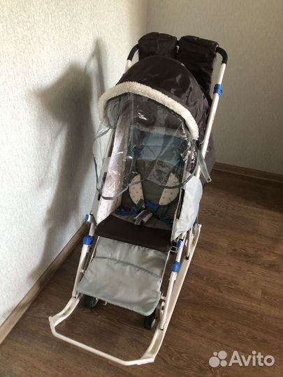 Детские санки коляска