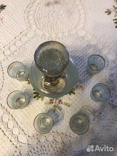 Набор стеклянные рюмки и штоф