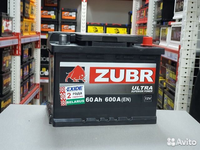 Аккумулятор Zubr 60Ач новый