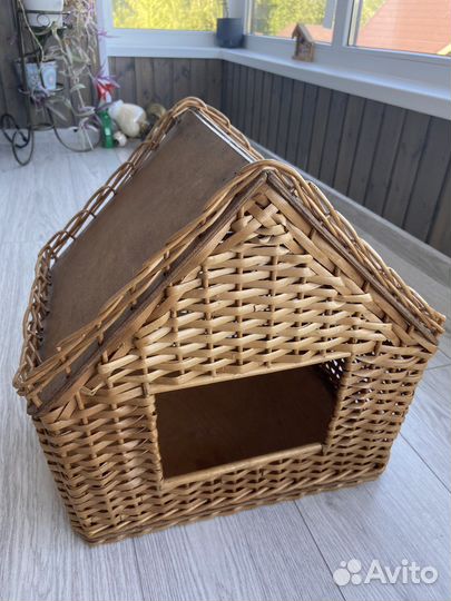 Плетенный деревянный дом для игр или животных