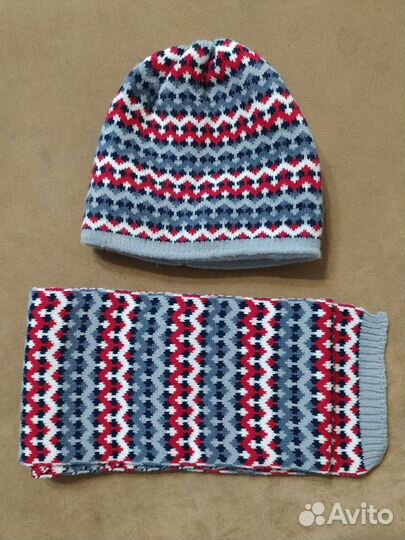 Комплект шапка и шарф для мальчика
