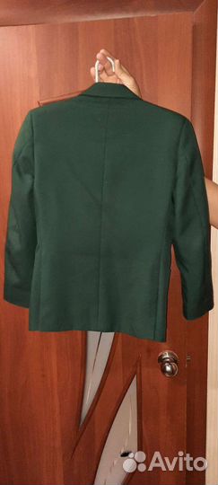 Пиджак школьный зеленый для мальчика