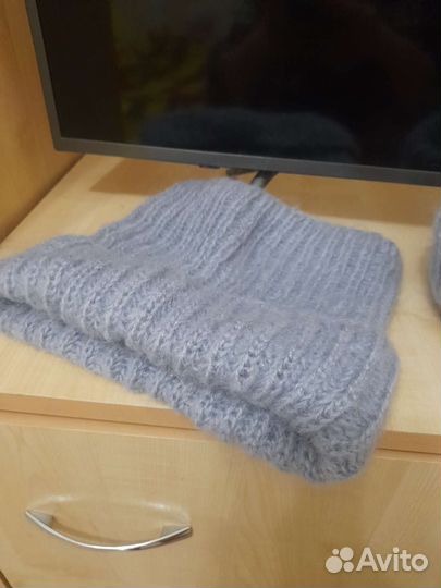 Комплект шапка и снуд женский ручная работа