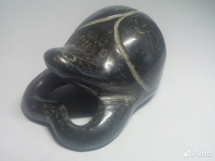 Статуэтка, фигурка Черепаха натуральный нефрит