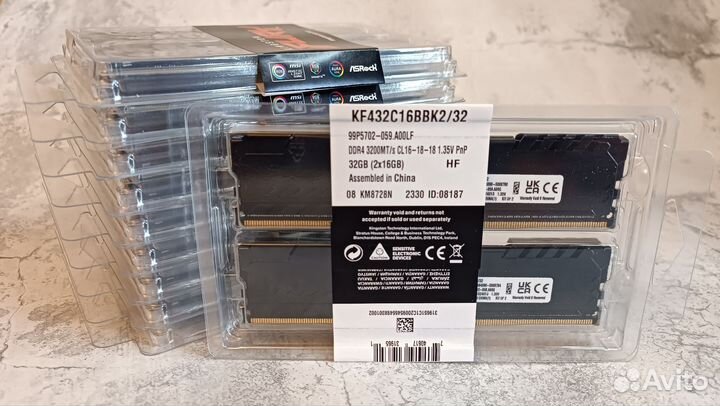 DDR4 32Gb(16*2) 3200Mhz Kingston Fury Beast (Новые