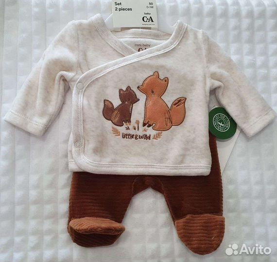 Костюм для новорожденного новый