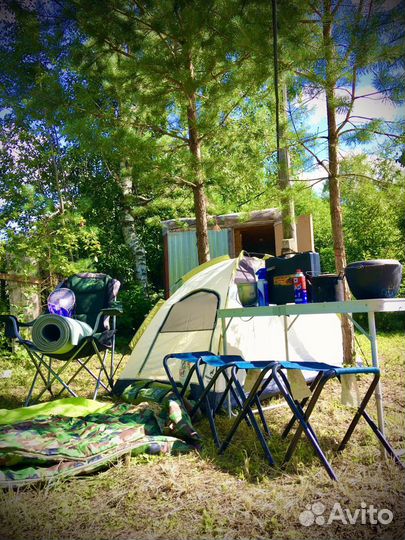 Палатка, стол, шатёр, туристическое снаряжение