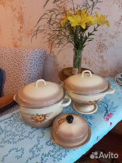 Эмалированная посуда СССР новая