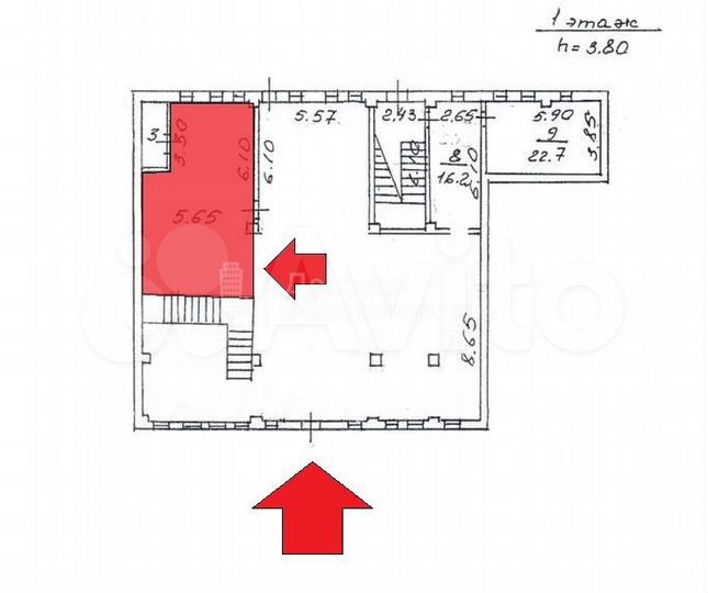 Сдам торговое помещение, 50.5 м²