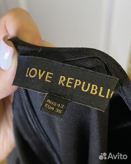 Платье макси черное love republic