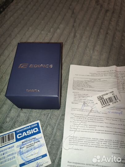 Мужские наручные часы casio edifice
